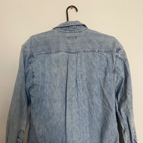 Great Condition Vintage Limited Jeans Women's Chambray Denim Button Down Shirt M - Picture 4 of 7